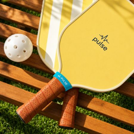 faixas de nome personalizadas para raquetes de pickleball.