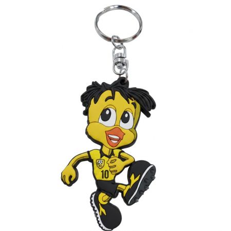 Custom character keyrings.
