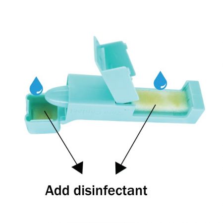 A ferramenta ABS sem toque é pequena e leve.