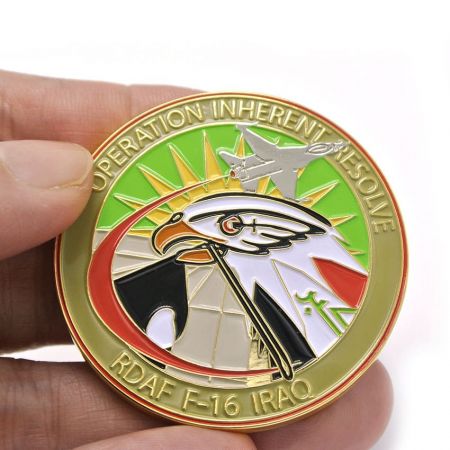 The commemorative coin is made of zinc alloy.