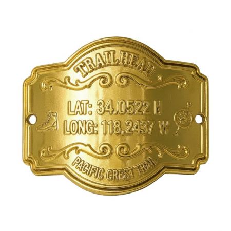 medalhões de bastão de caminhada.