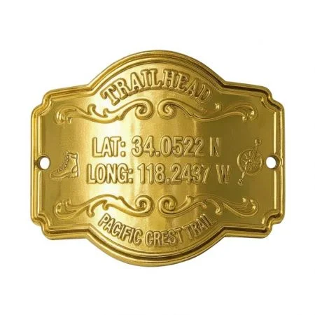 medalhões de bastão de caminhada.