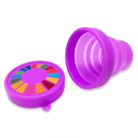 Collapsible Silicone Cup - Custom foldable cup to contribute efforts for earth.