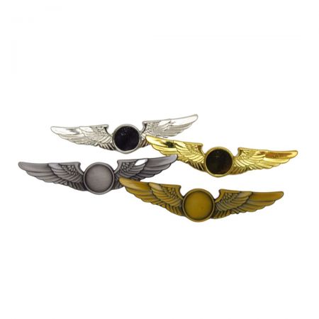 Individuell angefertigte vorhandene Pilotenabzeichen - Vier klassische Farben Aviator Flügelabzeichen