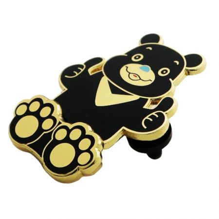 यह स्टैंडिंग लैपल पिन हमारा ओपन डिज़ाइन है।