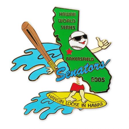 Bobbing Head Lapel Pins - Bobble head pins can be created using many different processes.