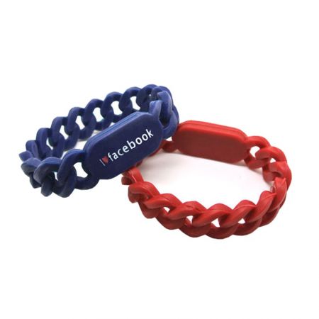 The silicone braided bracelets are your best choice.