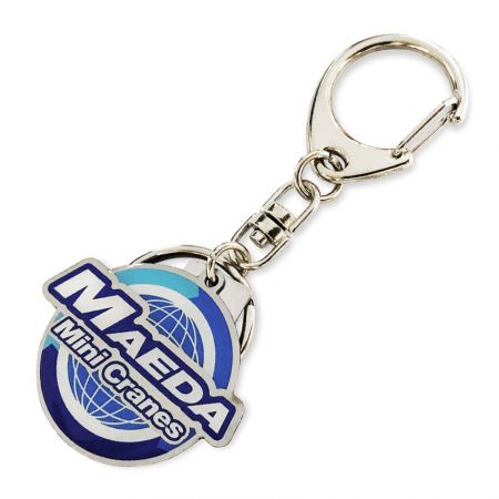 Custom logo keyrings are the perfect giveaway items at trade shows.