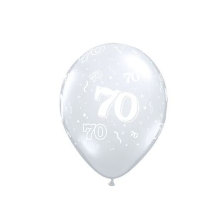 The latex balloons are a way to transform a simple room into a party space.