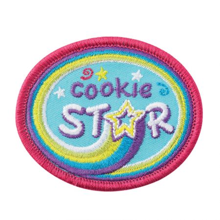 Girl scout patches are traditionally displayed on girl scout vests.