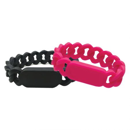 Braided Silicone Bracelets - The silicone braided bracelets are a perfect giveaway item.