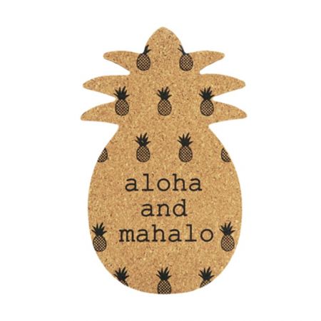 The personalized cork coasters are great way to show off your style.