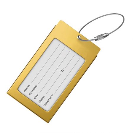 Våre metall bagasjelapper gjør det lettere å finne bagasjen din på flyplassen.