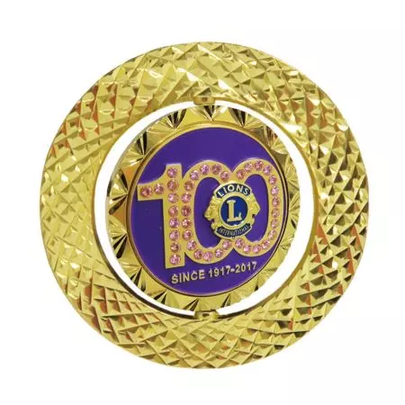 Metal Coins with Diamond Faceting - Diamond faceting has a wide range of metal craft product applications.