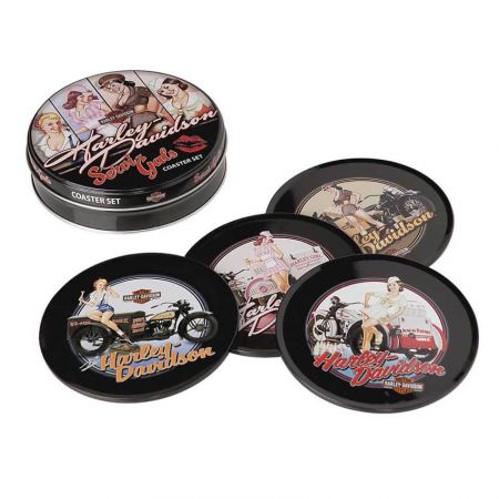 Custom tin coaster is a great promotional giveaways.