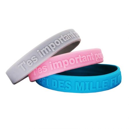 Custom embossed silicone wristbands are good idea for any event.