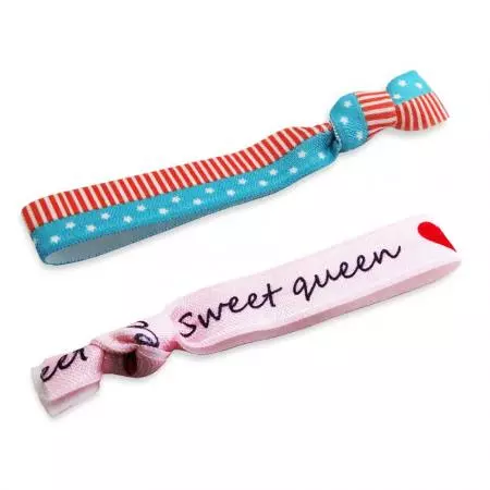 स्ट्रेची हेयर टाईज - कस्टम स्ट्रेची हेयर टाईज एक लोकप्रिय प्रचार उत्पाद रहे हैं।