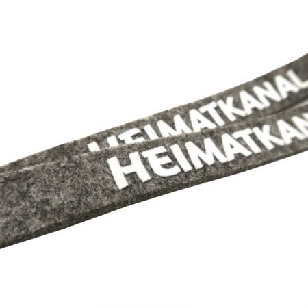 Your custom design on either felt lanyard can be produced perfectly.
