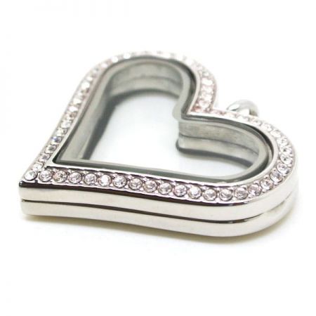 Floating Locket Charms in Sterling Silver by oNecklace