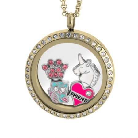 💋Pandora Floating Locket Charm Necklace With Mickey/Minnie Petite Charms💋  | eBay