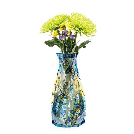 We can make the collapsible vase to transparent.