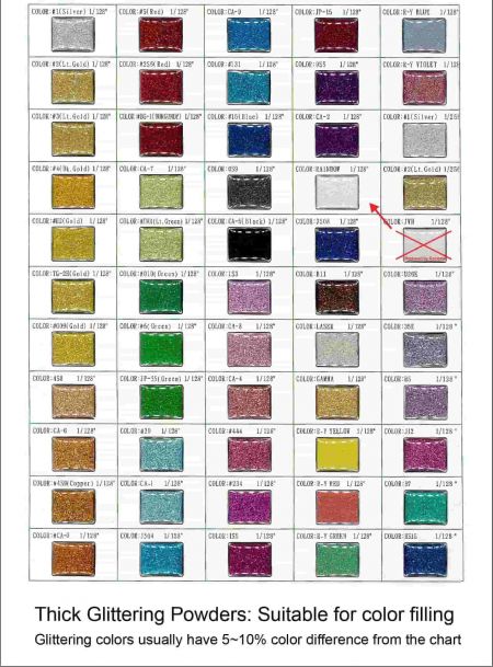 Refer our available color chart-1