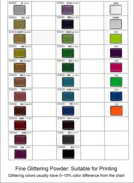 Refer our available color chart-2