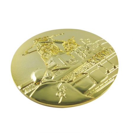 Personalized military mirror coin.