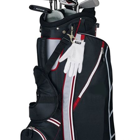 Это первоклассный держатель для перчаток для гольфа, который легко крепится к вашей гольф-сумке.