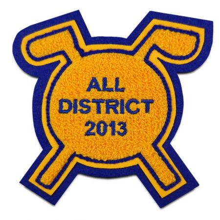 Der individuelle Chenille-Golf-Patch kann zur persönlichen Ausdrucksweise verwendet werden.