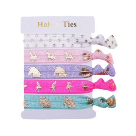 कस्टम स्ट्रेची हेयर टाईज के द्वारा एक स्थायी छाप बनाएं।