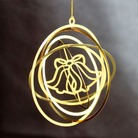 Les ornements de Noël en 3D personnalisés sont les bienvenus.