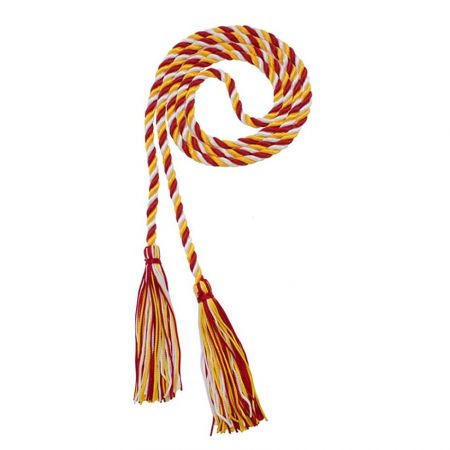 Honor cords are given to students to signify a level of achievement.