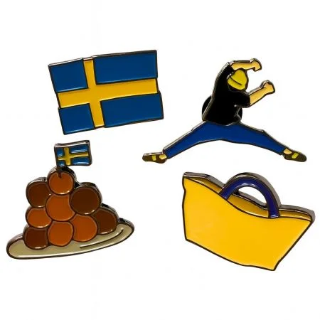 Branded Soft Enamel Pins Crafted for IKEA - Vibrant custom lapel pins for global campaigns & promotions.