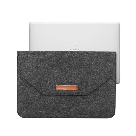 The laptop sleeve case provides additional storage space for accessories.