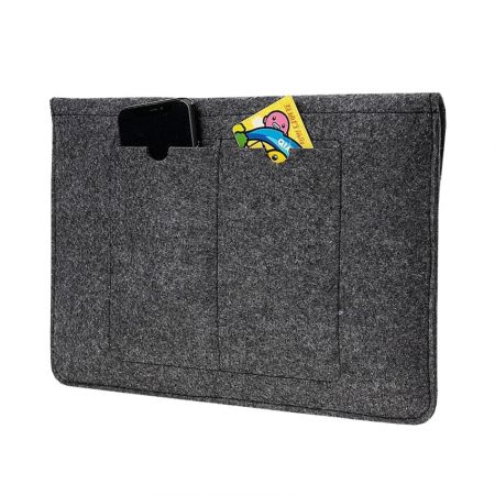 The laptop sleeve case has enough space to keeping document, charge, etc.