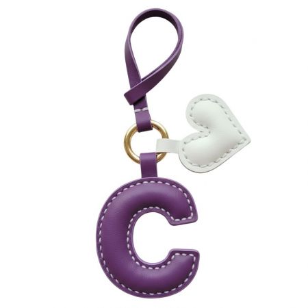 개인화된 가죽 핸드백 참.