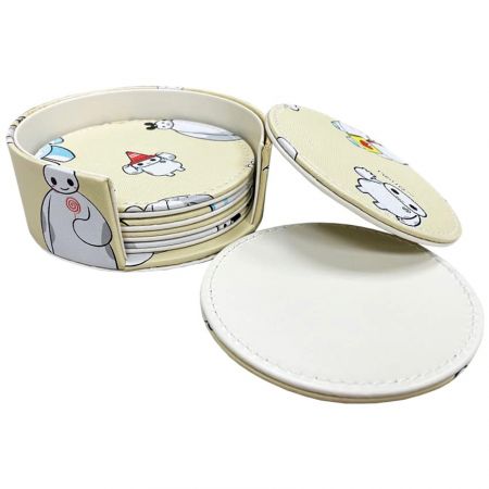 プロモーション用レザーコースター。