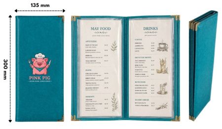 Прозрачные кожаные обложки для меню