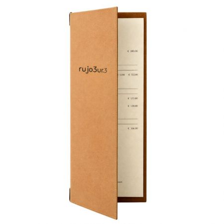 кожаные обложки для меню для ресторанов.