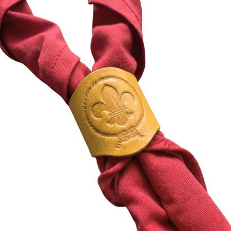 Custom Leather Scout Woggle - Custom leather woggle.