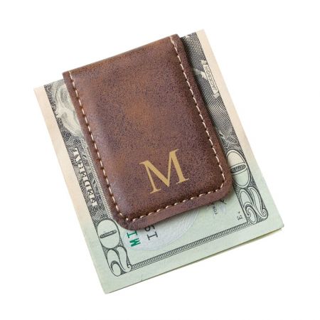 Leather Cash Clip - A best promotional item , you have to choose magnetic money clip.