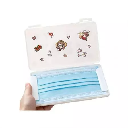 Mask Storage Box - The portable mask case help our hands away from touching mask surfaces.