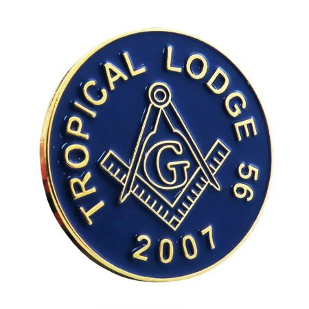 Masonic pins are worn to symbolize a specific achievement.
