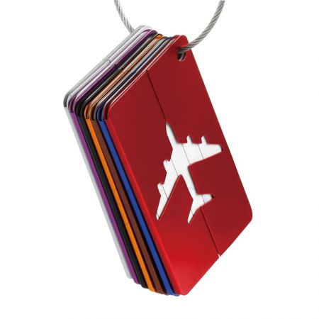 Metal Luggage Tags - The metal luggage tags will help your luggage stand out.