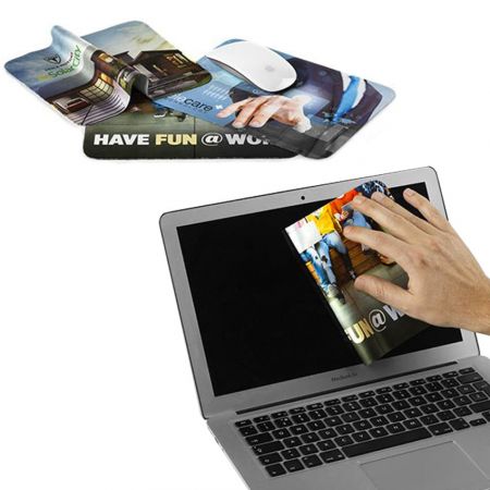 ماوس پد میکروفایبر سفارشی برای شرکت شما.