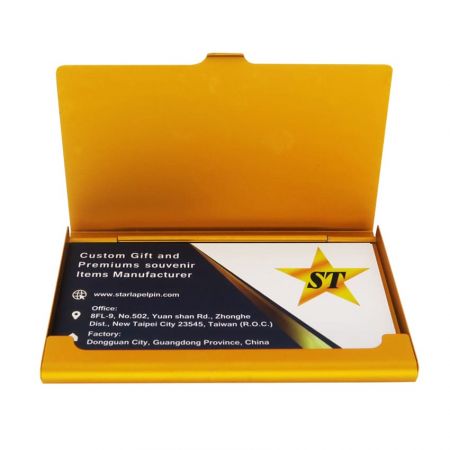 The name card holder is perfect for promoting gifts.