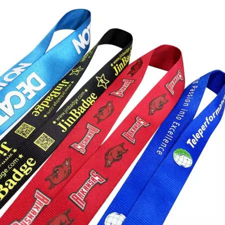 नायलॉन लanyard - कस्टम लोगो नायलॉन लanyard पर ऑफसेट या सिल्कस्क्रीन प्रिंटिंग कर सकता है।