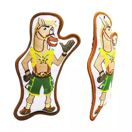 Polstrede vævede lynlås træk - Den polstrede applikation kan være et unikt stykke tilbehør.