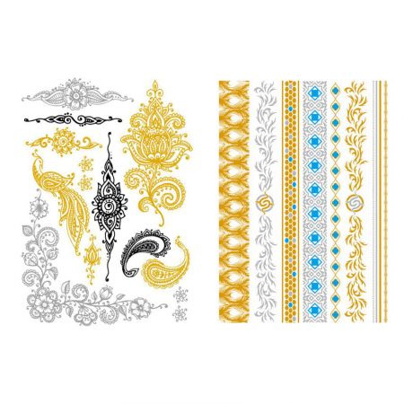 Adesivos de Tatuagem Temporária Personalizados - Colando essas tatuagens temporárias personalizadas no seu corpo para mostrar seu estilo.